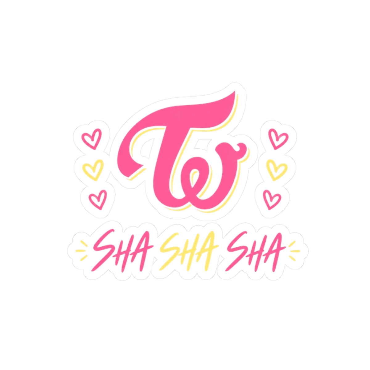 TWICE "T and W" Sticker - Official Stickers merchandise