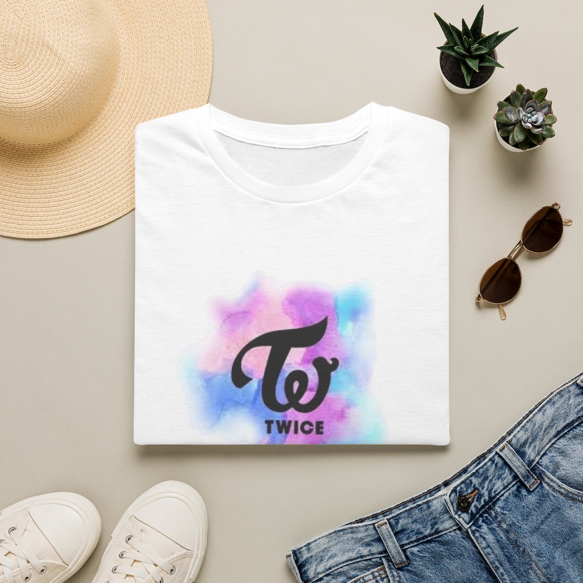TWICE Logo Watercolor Tee | T-Shirt | TWICE Kpop